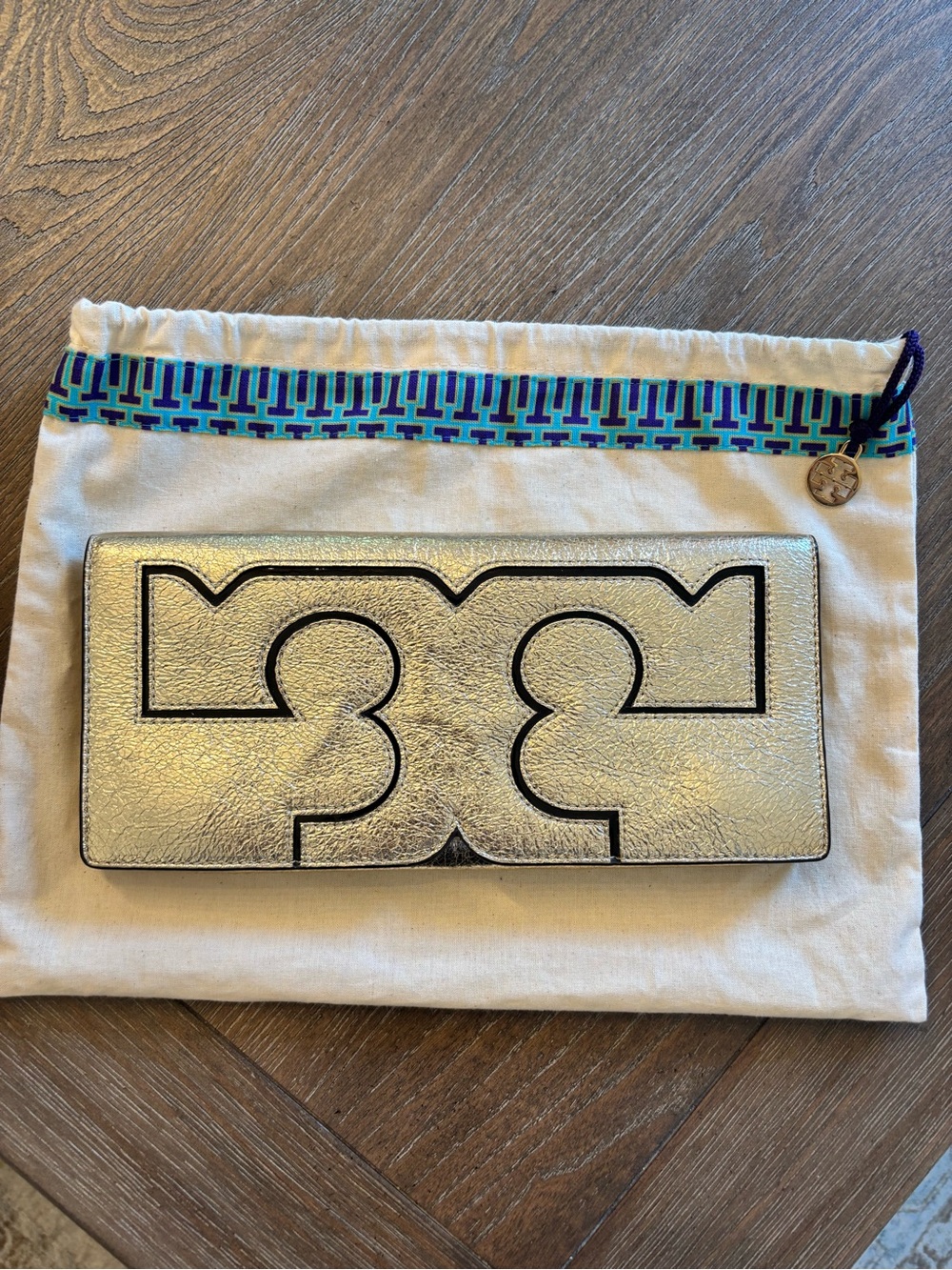 Tory Burch Gold Clutch